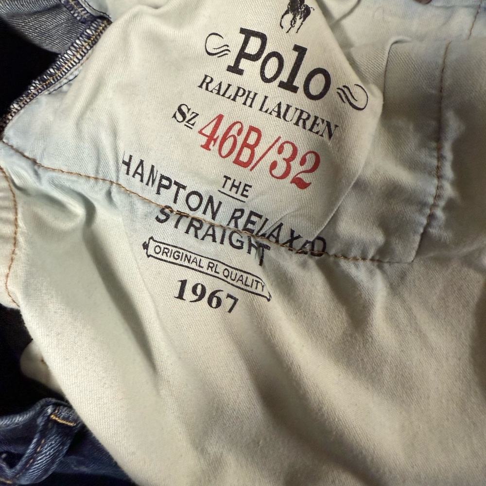 Ralph Lauren Blue Denim Jeans with Tan Label